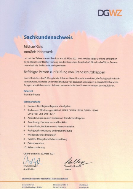 Sachkundenachweis